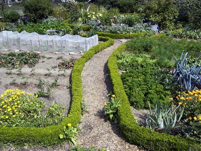 Komposteinsatz im Bauerngarten