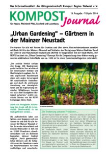 Kompost Journal | Frühjahr 2014 - Ausgabe Nr. 19 -