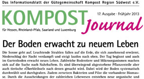 Kompost Journal | Frühjahr 2013 - Ausgabe Nr. 17