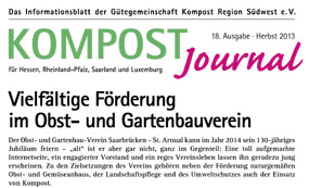 Kompost Journal | Herbst 2013 - Ausgabe Nr. 18