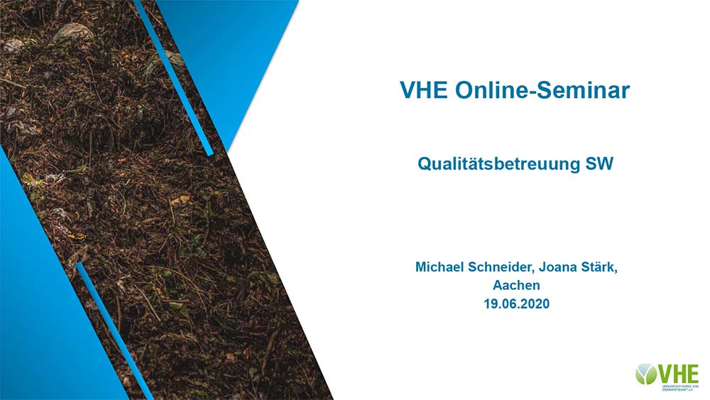 VHE Online-Seminar, Kompost in der DüV-2020